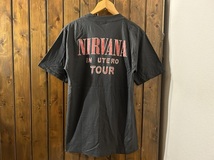 新品★ニルヴァーナ　IN UTERO TOUR　ビンテージスタイル　Tシャツ【XL】★ロックバンド/カートコバーン/イン・ユーテロ/NIRVANA_画像3