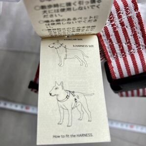 新品 クラスプ SOMETHING ハーネス Lサイズ ストライプレッド 犬用ハーネス (商品定価3740円) 日本製 (検索 犬用品 リード )の画像5