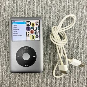 ♪【売り切り】Apple アップル iPod classic アイポッド クラシック 160GB A1238 充電コード付属 デジタルオーディオプレーヤー 動作確認済