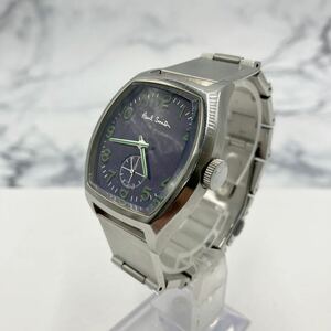 $【売り切り】PaulSmithポールスミス メンズ腕時計 1045-H33244Y 1N0840 GN-4-S→9 スモセコ SS ブルー文字盤 