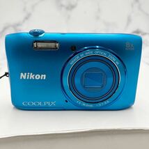 $【売り切り】美品！Nikon ニコン COOLPIX クールピクス S3600 ブルー コンパクトデジタルカメラ 4-5-36.0mm 1:3.7-6.6 ポーチ付属 現状品_画像2