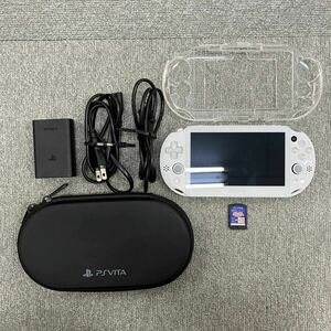 ♪【売り切り】SONYソニーPlayStation Vita PSVITA PCH-2000　ホワイト　太鼓の達人Vバージョン付属　動作確認済み