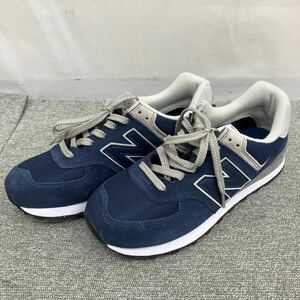 ●【売り切り】美品！New Balance ニューバランス メンズスニーカー ML574EVN ネイビー 26.5cm