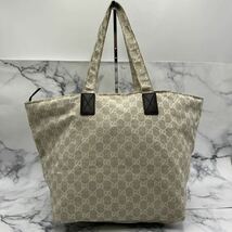 □【売り切り】GUCCI グッチ GGキャンバストートバッグ 283416 204990 GUCCI MUSEO キャンバス×レザー_画像4