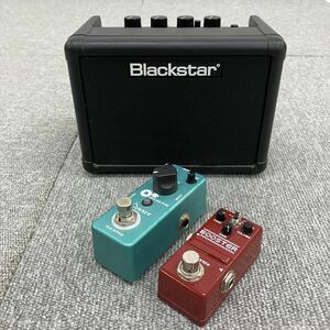 ◆【売り切り】black starブラックスターFLY ミニアンプ+コンパクトエフェクター2点まとめ！ブースター ファズ ギター機材