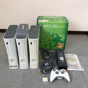 ♪【売り切り】Microsoftマイクロソフト Xbox360 3台まとめセット 初期型 209871164406 中期型 021930684107 ARCADE 013566791507 現状品