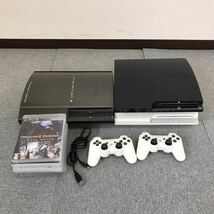 ♪【売り切り】SONY ソニー PlayStation3 3台まとめ CECHH00 CECH-3000A CECH-2000A+ソフトセットMGS ドラゴンズドグマ 大神 現状品_画像1