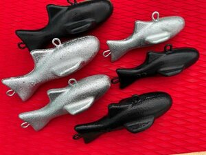 レイクトローリング用/BEEフィッシュ型のウエイト・魚型・最軽量 2kg/1個の価格/カラーはシルバーまたはブラック