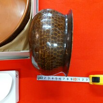 茶巾たらひ 茶道具 古い保管品 傷 汚れあり 壊れなし 古物 現状の売り 銅製品 中古_画像6