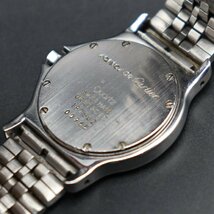 CARTIER カルティエ サントス オクタゴン LM 187902 クォーツ YGベゼル ローマン ホワイト文字盤 スイス製 メンズ腕時計_画像7