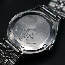 SEIKO LM セイコー ロードマチック 5606-7290 自動巻 3面カットガラス 青 25石 1973年 日/英デイデイト 純正ブレス アンティーク メンズ_画像8