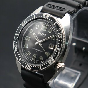 R6.3月OH済 希少 SEIKO 150mセカンドダイバー 2nd 前期型 自動巻き 6105-8000 1968年製造 諏訪 新品SEIKOベルト ヴィンテージ メンズ腕時計