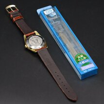 希少 57石 RADO Golden Horse ラドー ゴールデンホース Ref.11674 自動巻 ゴールドカラー 赤デイト スイス製 アンティーク メンズ腕時計_画像9