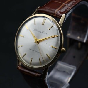 SEIKO LINER セイコー ライナー 15010 手巻き AGFケース 23石 1960年代製造 3針 新品革ベルト アンティーク メンズ腕時計