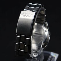 SEIKO advan セイコー アドバン 7019-7290 自動巻き 21石 カットガラス 青緑文字盤 1973年製 日/英デイデイト 亀戸工場 純正ベルト メンズ_画像5