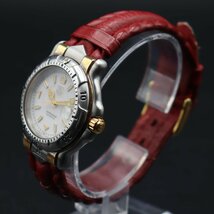 TAG HEUER タグホイヤー プロフェッショナル クォーツ WH1251-K1 200M コンビカラー デイト 純正革ベルト スイス ボーイズ/メンズ腕時計_画像3