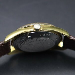 希少 57石 RADO Golden Horse ラドー ゴールデンホース Ref.11674 自動巻 赤デイト スイス ジャンク 新品ベルト アンティーク メンズ腕時計の画像6