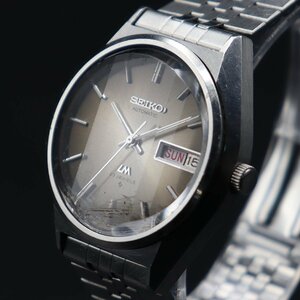 SEIKO LM セイコー ロードマチック 23石 自動巻 5606-8130 カットガラス ブラウン文字盤 1975年 諏訪 デイデイト 純正ブレス メンズ腕時計