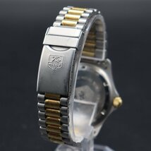 TAG HEUER タグホイヤー プロフェッショナル 2000 クォーツ 200M防水 974.006 コンビカラー デイト 純正ブレス メンズ腕時計_画像5