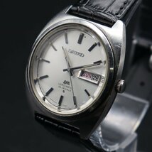 SEIKO LM セイコー ロードマチック 5606-7140 自動巻 23石 シルバー文字盤 1970年 諏訪 英/日デイデイト 新品革ベルト アンティーク メンズ_画像1