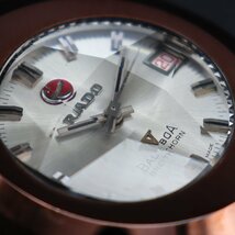 RADO BALBOA BREITHORN ラドー バルボア ブライトホルン 自動巻 超硬ケース 星型カットガラス 赤赤デイト 新品ベルト アンティーク メンズ_画像8