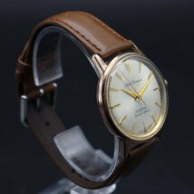 希少 SEIKO CHAMPION セイコー チャンピオン J13040 手巻き 19石 タツノオトシゴ EGPケース 1960年代 新品革ベルト アンティーク メンズ_画像4