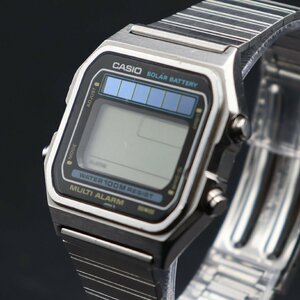 CASIO MULTI ALARM Casio multi alarm W-850 solar 100M digital Junk Vintage men's wristwatch 