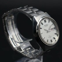 SEIKO LM セイコー ロードマチック 25石 自動巻き 5606-7240 1972年製造 諏訪工場 日/英デイデイト 純正ブレス アンティーク メンズ腕時計_画像4