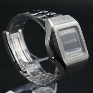 希少 復刻版 CASIO CASIOTRON カシオ カシオトロン TRN-110 クォーツ デジタル スクエアケース アンティーク メンズ腕時計の画像4