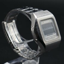 希少 復刻版 CASIO CASIOTRON カシオ カシオトロン TRN-110 クォーツ デジタル スクエアケース アンティーク メンズ腕時計_画像4