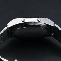 希少 復刻版 CASIO CASIOTRON カシオ カシオトロン TRN-110 クォーツ デジタル スクエアケース アンティーク メンズ腕時計_画像7