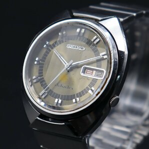 SEIKO advan セイコー アドバン 7019-7150 自動巻き 21石 6面カットガラス 変形ケース 1972年製 日/英デイデイト 亀戸 純正ブレス メンズの画像1