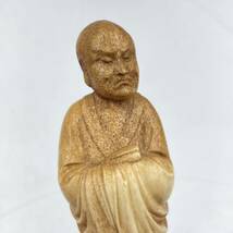時代　骨　僧侶像置物　/　時代物　骨彫刻　根付　置物　煎茶飾　仏教美術 .1327_画像6