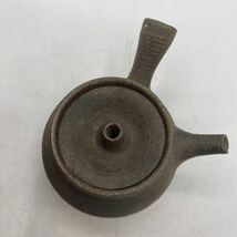 青木木米　木米作　款　横手急須　/　時代物　煎茶道具　急須　茶器　南蛮手　南蛮焼　焼締め　.1515_画像3