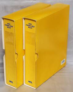 ■HCL ハードファイルボックス with ハードファイル 15枚 ×2セット 堀内カラー 35mmマウント リバーサルフィルム ポジ 収納 整理 保管