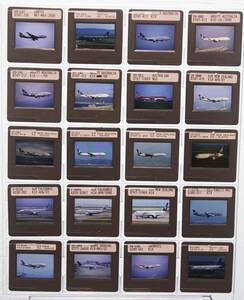 ■2000年前後 AIRLINE スライド オセアニア他 20枚 35mm リバーサルフィルム HCLマウント ボジ 飛行機 民間機 Velvia/Provia/Kodachrome