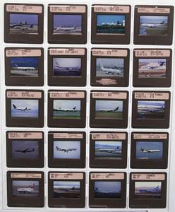 ■2000年前後 AIRLINE スライド 欧州 20枚 35mm リバーサルフィルム HCLマウント ボジ 飛行機 民間機 Velvia/Provia/Kodachrome