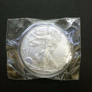 【DHS2788HM】LIBERTY UNITED OF AMERICA ONE DOLLAR FINE SILVER 1OZ リバティ コイン イーグル 銀貨 クリアケース有 外国コイン