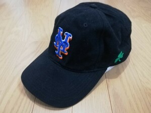 90年代ヴィンテージアイテム【NY・Mets ニューヨーク・メッツ】モールスキン生地・スナップバックキャップ“