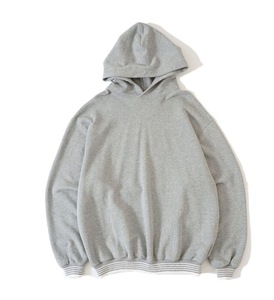 EVCON BORDER RIB SWEAT HOODIE　GRAY