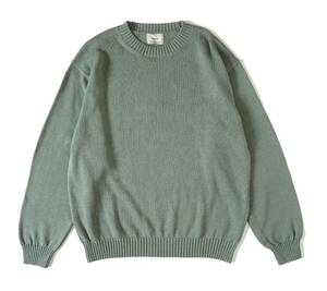 2024SS evcon COTTON CREW NECK KNIT