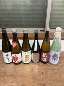 Ａ720ml6本セット鳳凰美田 純米大吟醸 酒未来/尾瀬の雪どけ 純米大吟醸/宮泉 純米酒/作田 いぶし銀/花巴 山廃/南 純米吟醸