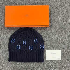 U3 HERMES ニットキャップ トリ・マイヨントレッセ メンズニットキャップ カシミヤニット 23-24AW