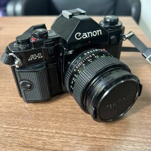 U3 Canon キャノン A-1 一眼レフ フィルムカメラ ＆CANON LENS FD 50mm 1:1.4 レンズ付きの画像1