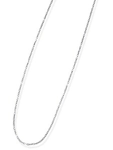 K10WG(10 gold white gold ) chain necklace * delicate small legume chain 40 centimeter /01105/ regular size [ gift wrapping ending ]