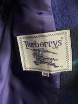 1円〜　Burberry バーバリー　コート　チェック柄　アウター　レディース　紫色　パープル　ジャケット _画像5