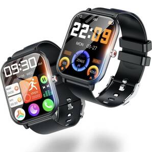 スマートウォッチ Bluetooth5.3 【新登場・1.9インチ超大画面】活動量計 超薄型 iPhone/アンドロイド対応 Smart Watch 着信