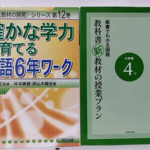 確かな学力を育てる国語６年ワーク （〈補充教材の開発〉シリーズ　第１２巻）／教科書新教材の授業プラン　板書でわかる国語　小学校４年