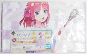 五等分の花嫁∬ あなたと一緒に 一番くじ G賞 中野二乃 フラワーエプロンマイクロファイバータオル The Quintessential Quintuplets A2965