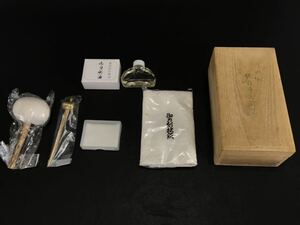 a0273 刀剣 保存手入用具 小槌 拭紙 打ち粉 拭い布 刀剣油 家庭保管未使用現状品 日本刀手入 武具手入